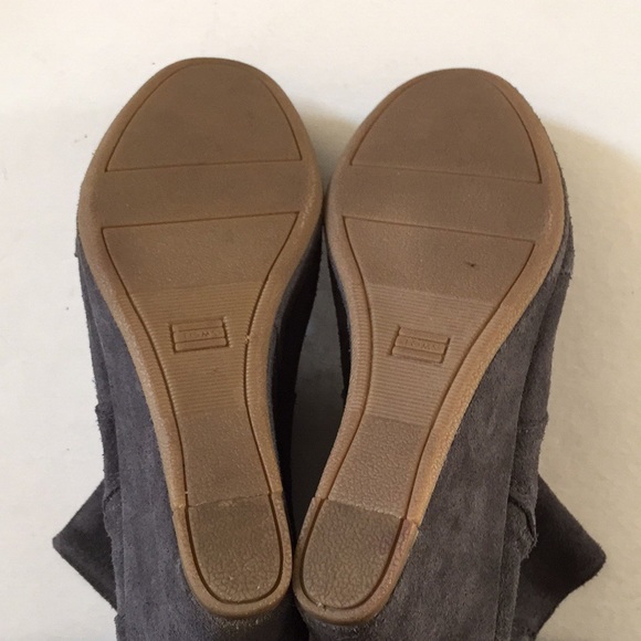 Toms Grey Suede Leather Booties - Picture 5 of 8